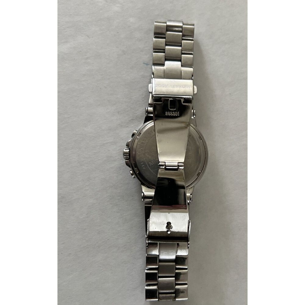 Michael Kors MK-5221 Chronograph Date Stainless Steel Watch New Battery - Picture 6 of 7